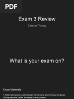 Exam 3 Review