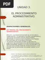 Unidad 3 El Procedimiento Administrativo