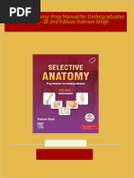 Selective Anatomy: Prep Manual for Undergraduates (Vol - 1) - 2E 2nd Edition Vishram Singh 2024 Scribd Download