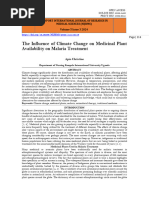 The Influence of Climate Change on Medicinal Plant  Availability on Malaria Treatment (www.kiu.ac.ug)