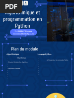 Algo & Programmation Python - Partie I