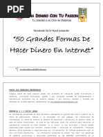 50 Grandes Formas Hacer Dinero Internet Gana Dinero Con Tu Pasión