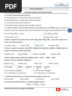 FICHA 01 - EQUILIBRIO QUIMICO EM SOLUCAO AQUOSA