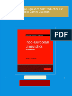 Indo European Linguistics An Introduction 1st Edition James Clackson 2024 Scribd Download