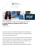 6 Legal Ways to Reduce PAYE Tax in Nigeria - SeamlessHR