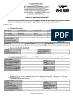 Employee Information Sheet