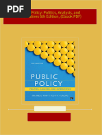 Complete Download Public Policy: Politics, Analysis, and Alternatives 6th Edition, (Ebook PDF) PDF All Chapters