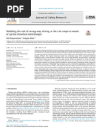 Modeling the risk of wrong-way driving at the exit ramp terminals of partial cloverleaf interchanges