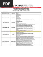 Kips Test Series (Comp) Schedule 2024-25