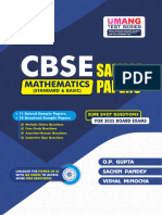 Maths Sample Paper for x Uts 21 by o.p. Gupta