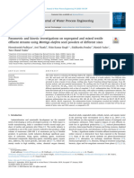 3. Parametric and kinetic investigations on segregated and mixed textile effluent streams using Moringa oleifera seed powders of different sizes