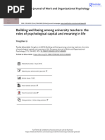 2018. Building well-being among university teachers  the roles of psychological capital and meaning in life