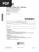 620565 Question Paper Computer Principles