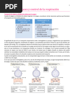 Transporte de gases y control de la respiracion