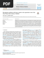 Microplastics pollution with heavy metals in the aquaculture zone of the