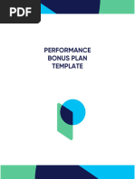 Performance Bonus Plan Template