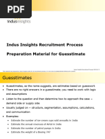 05. Indus Insights - Preparation Material - Guesstimate