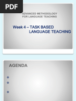 TBLT (Task based language teaching)