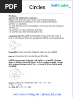 Circles 10 Class Pyq