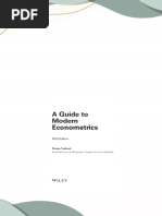 Instant Download A Guide to Modern Econometrics 5th Edition Marno Verbeek PDF All Chapters