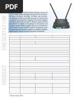 Wireless Gateway Datasheet