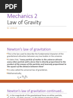 Chapter 2; Mechanics 2-Law of Gravity