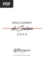 Carnet Couture 2024 - A4