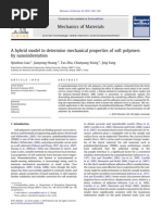 A Hybrid Model To Determine Mechanical Properties of Soft Polymers by Nano Indentation