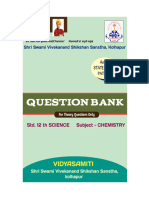 XII CHEMISTRY QUESTION BANK 2024