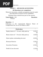 Accounting - Model Exam