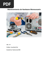 6º Dossier Mantenimiento de Hardware Monousuario