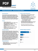 105g ALTA 056 Accelerometer Vibration Meter Data Sheet