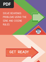 Spr10.1.8 - Solve bearings problems using the sine and cosine rules