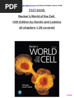 Test Bank for Becker's World of the Cell, 10th Edition by Jeff Hardin, James P.