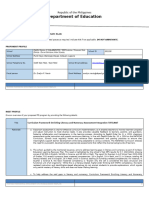 INSET Plan Curriculum Framework Enriching Literacy and Numeracy Assessment Integration