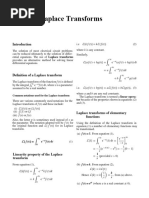 Laplace Transforms