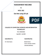 MCA 362 lab assignment