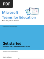 MS Teams Education Quick Start Guide - Educators