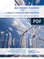 Renewable Energy Sources and Climate Change Mitigation - SPM+TS - English