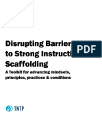 Disrupting Barriers to Strong Instructional Scaffolding