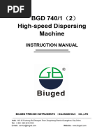 BGD 740-1（2）High-speed Dispersing Machine 240222