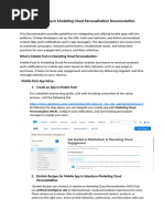 Mobile App in Marketing Cloud Personalization Documentation