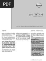 Nissan Titan Owner's Manual