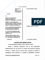 Plaintiff's Sixth Amended Petition in Parsons v. DuPont, ConocoPhillips, Baron & Budd, Windle Turley, Greenberg and Motsenbocker