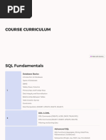 Course curriculum 