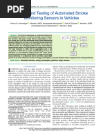 Design and Testing of Automated Smoke Monitoring Sensors in Vehicles