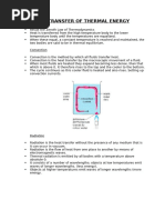 29. Transfer of Thermal Energy