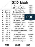 Colts 24-25 Schedule