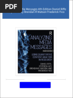 Instant download Analyzing Media Messages 4th Edition Daniel Riffe Stephen Lacy Brendan R Watson Frederick Fico pdf all chapter