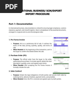 Intl Business, SCM, EXP IMP procedure Lesson 6